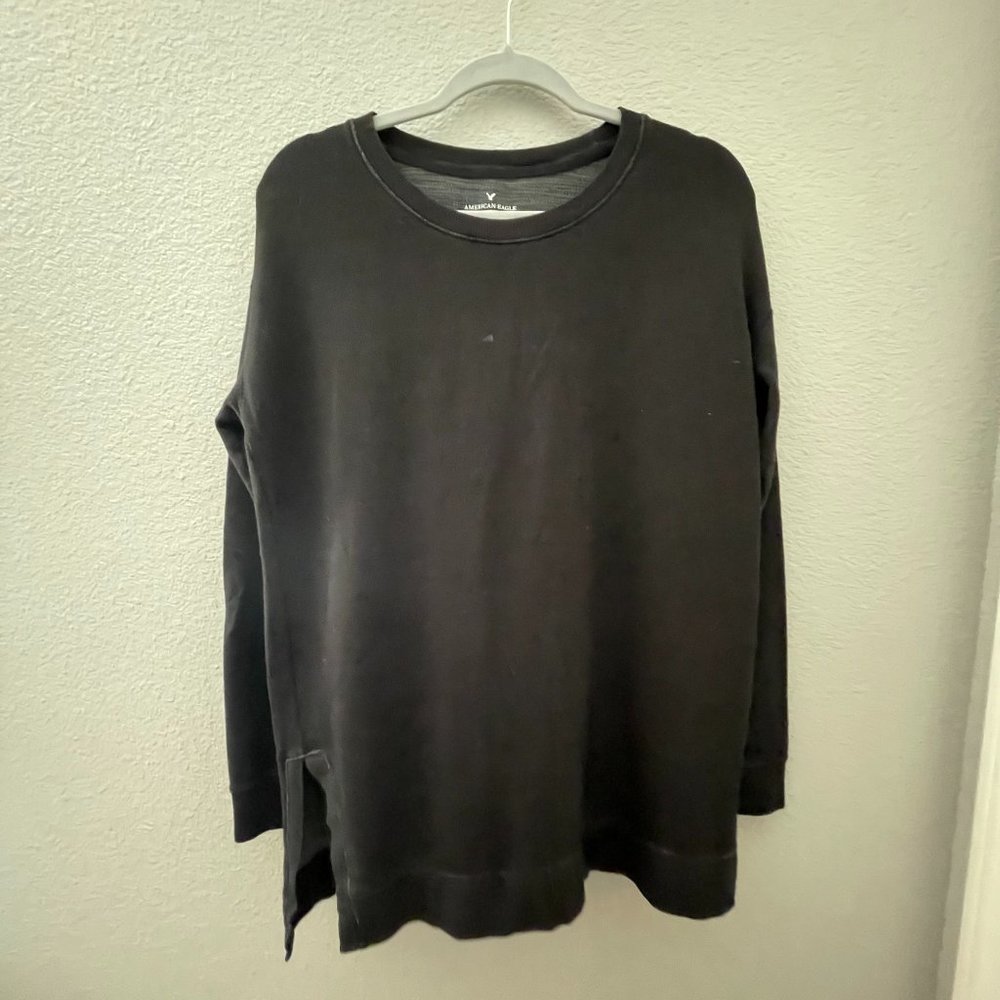 American Eagle - Black Oversized Longsleeve